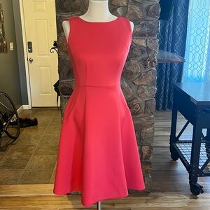 Calvin Klein size 2 Coral Dress with embellished zipper